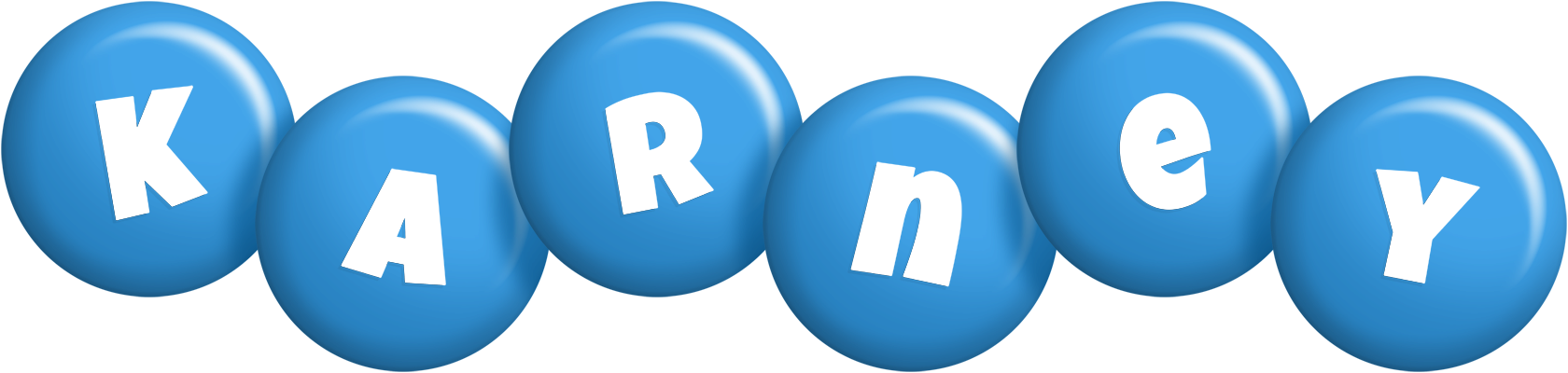 Karney candy-blue logo