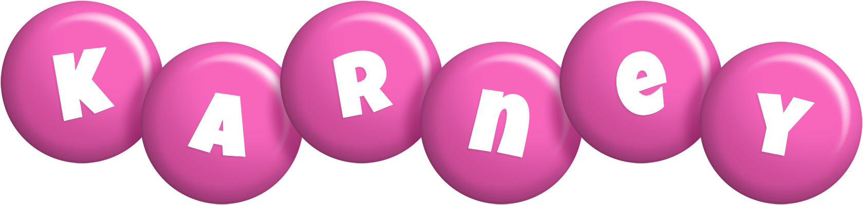Karney candy-pink logo