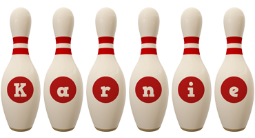 Karnie bowling-pin logo