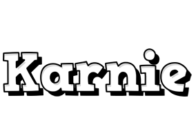 Karnie snowing logo