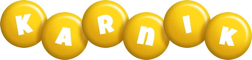 Karnik candy-yellow logo