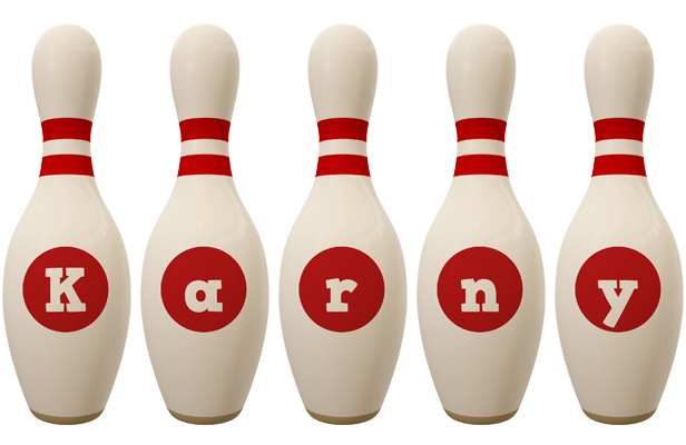 Karny bowling-pin logo