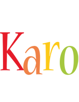 Karo birthday logo