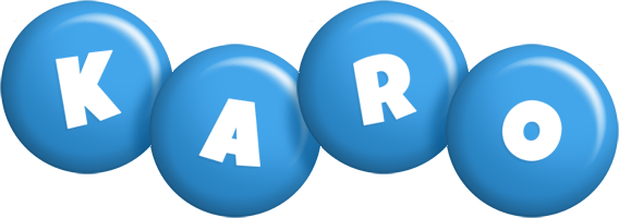 Karo candy-blue logo