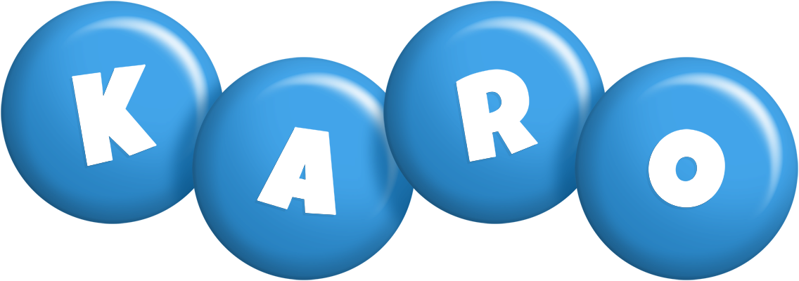 Karo candy-blue logo