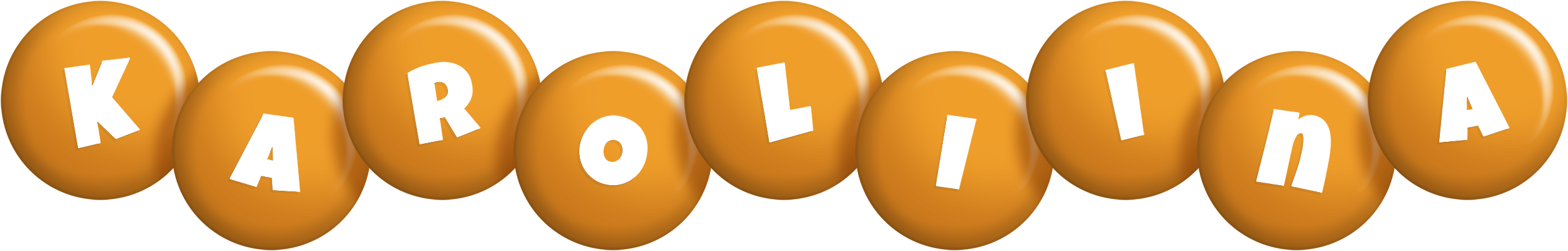 Karoliina candy-orange logo