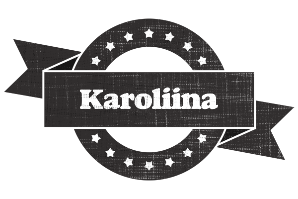 Karoliina grunge logo