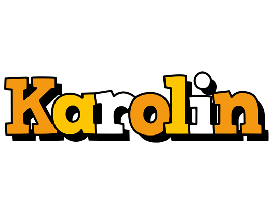 Karolin cartoon logo