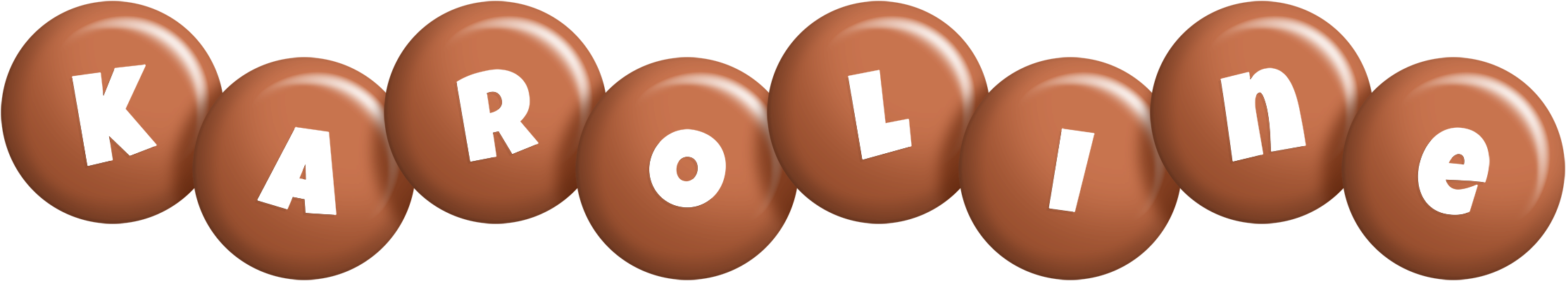 Karoline candy-brown logo