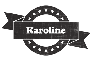 Karoline grunge logo