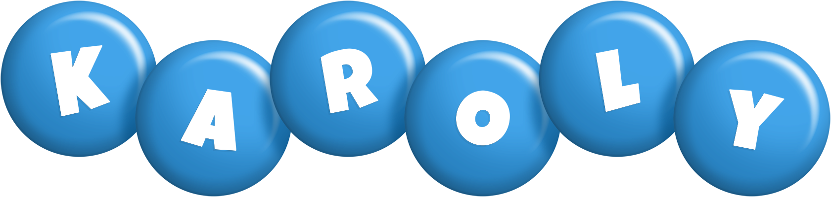 Karoly candy-blue logo