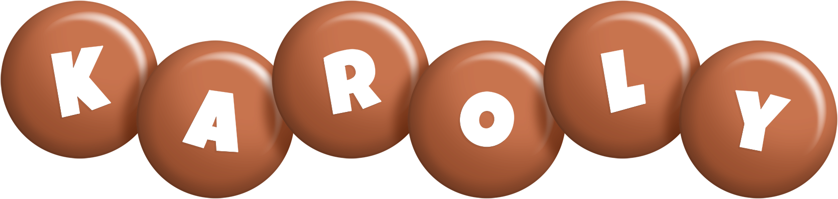Karoly candy-brown logo