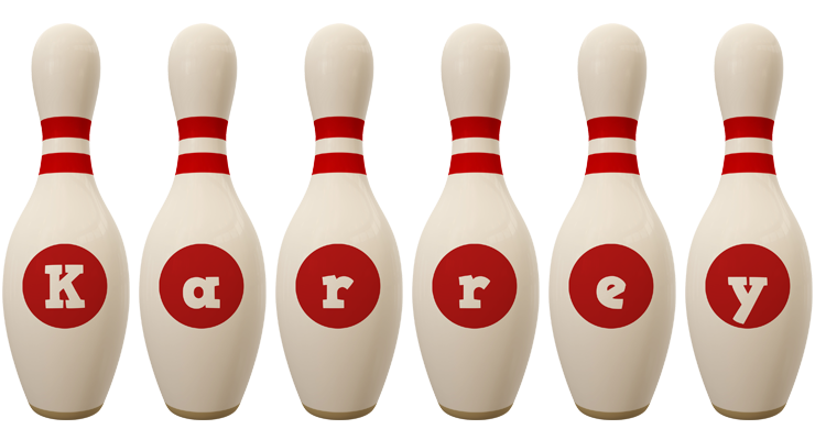 Karrey bowling-pin logo