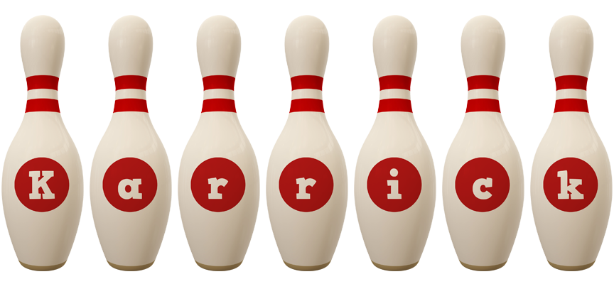 Karrick bowling-pin logo