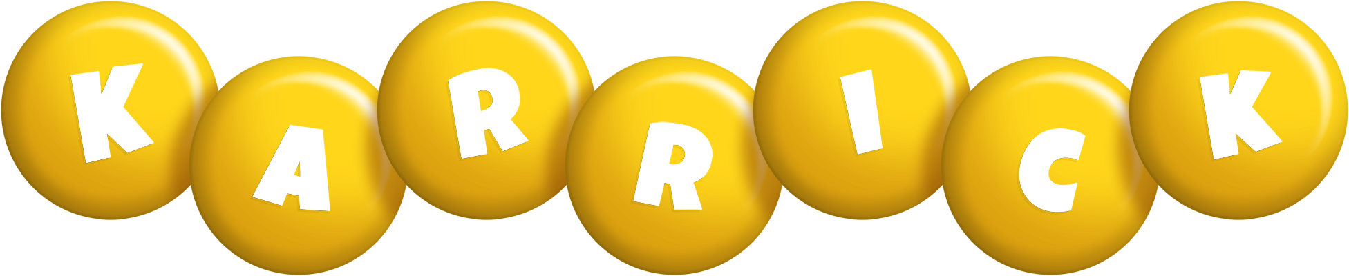 Karrick candy-yellow logo