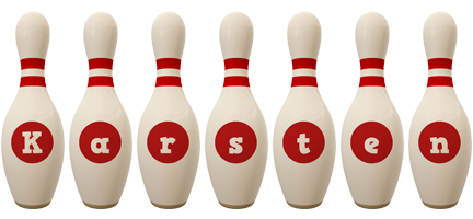 Karsten bowling-pin logo