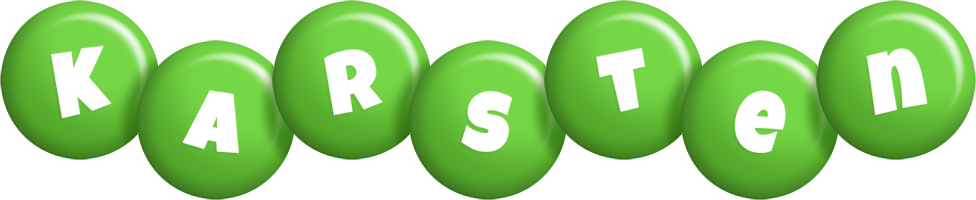 Karsten candy-green logo