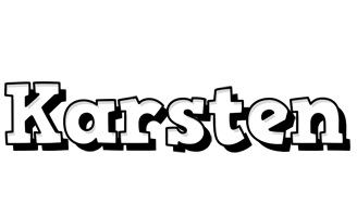 Karsten snowing logo