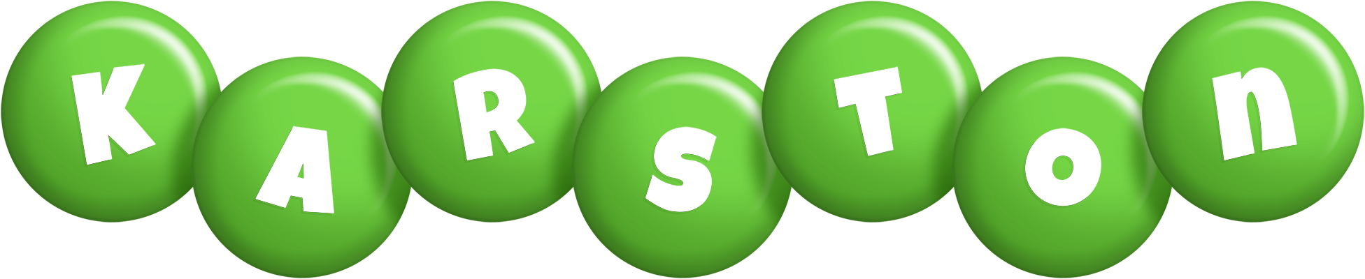 Karston candy-green logo