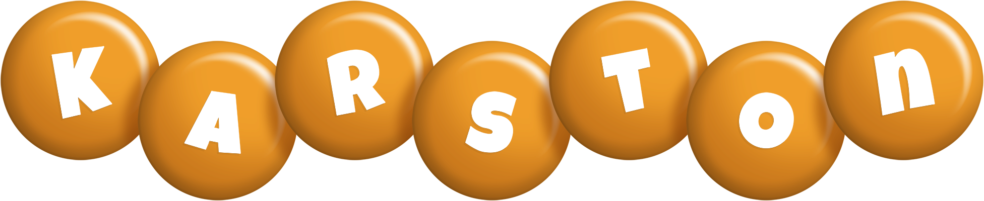 Karston candy-orange logo