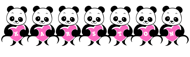 Karston love-panda logo
