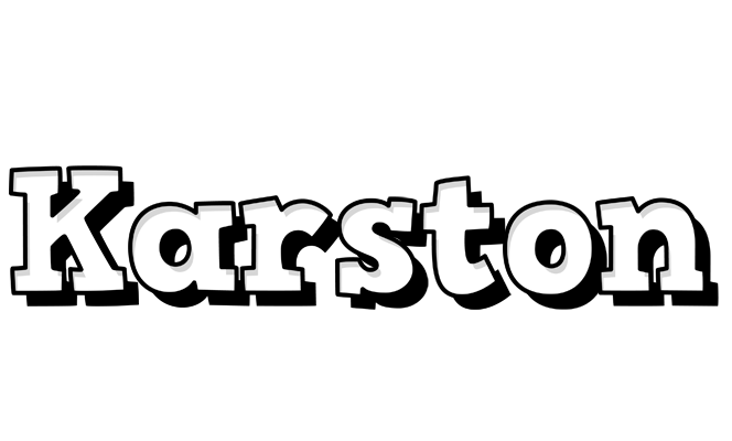Karston snowing logo