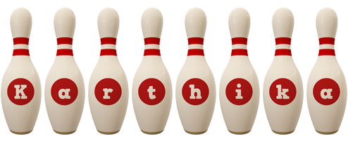 Karthika bowling-pin logo