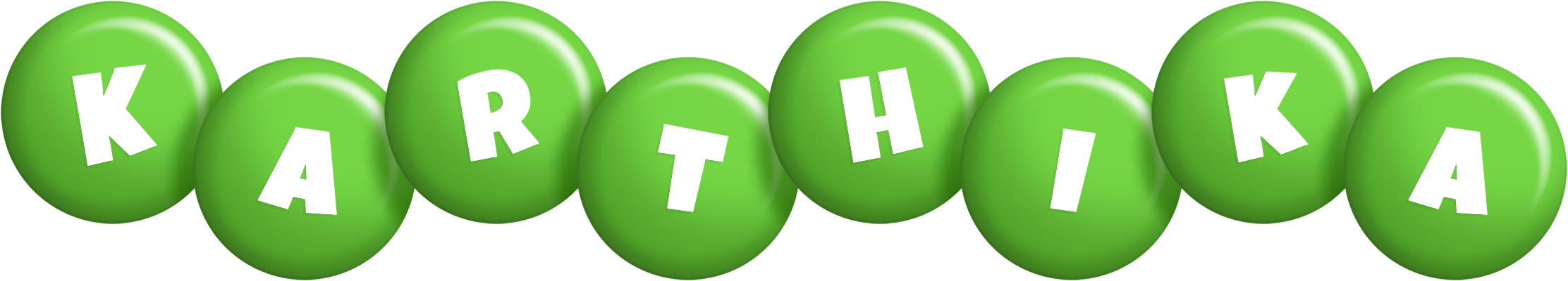 Karthika candy-green logo