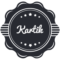 Kartik badge logo