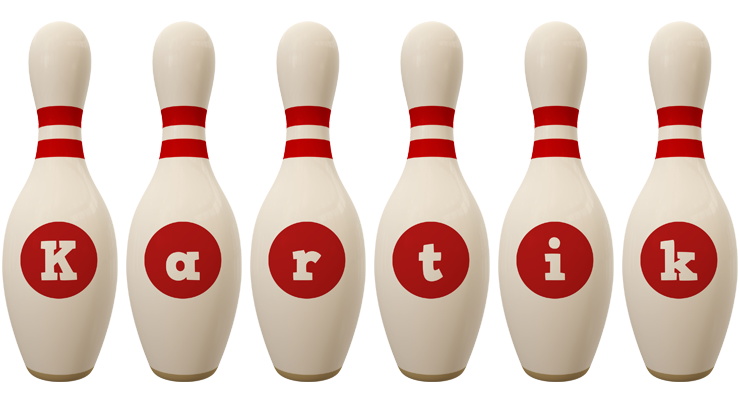 Kartik bowling-pin logo