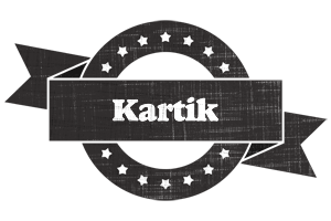 Kartik grunge logo