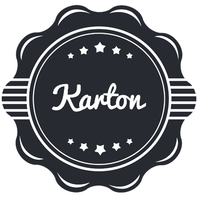 Karton badge logo