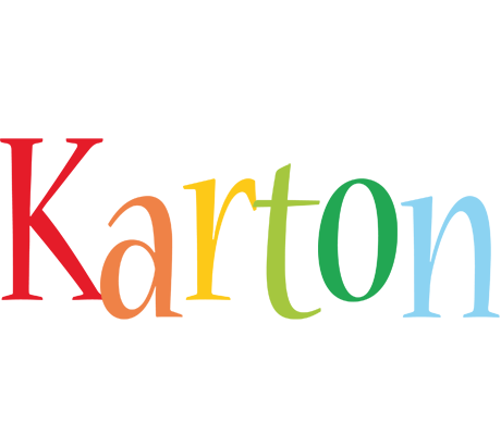 Karton birthday logo