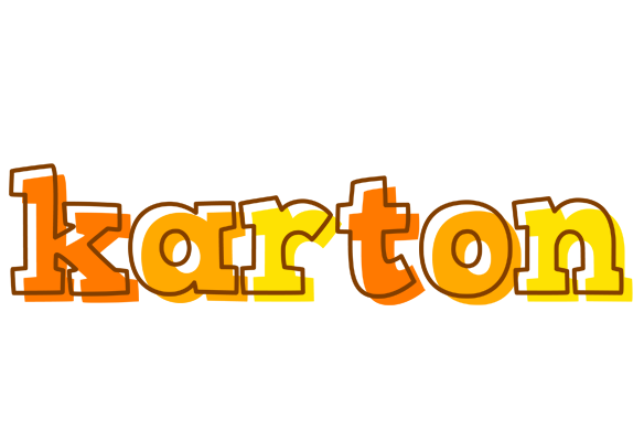 Karton desert logo