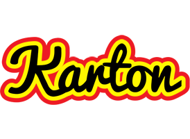 Karton flaming logo