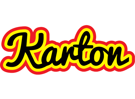 Karton flaming logo