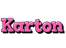 Karton girlish logo