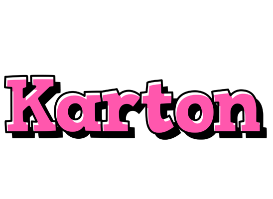 Karton girlish logo