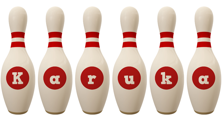 Karuka bowling-pin logo