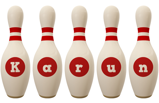 Karun bowling-pin logo