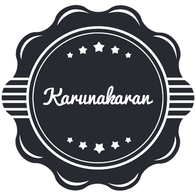 Karunakaran badge logo