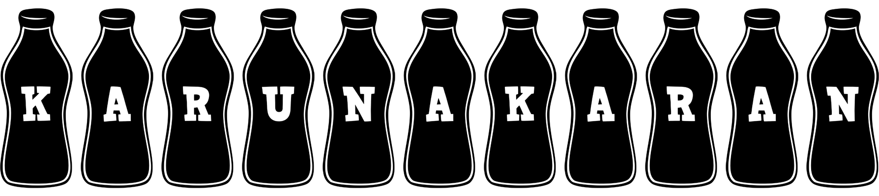 Karunakaran bottle logo