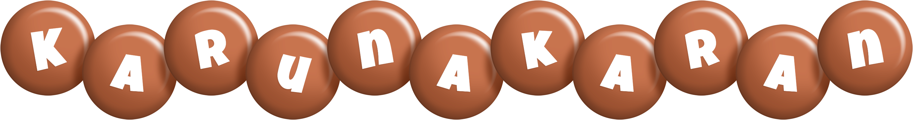 Karunakaran candy-brown logo
