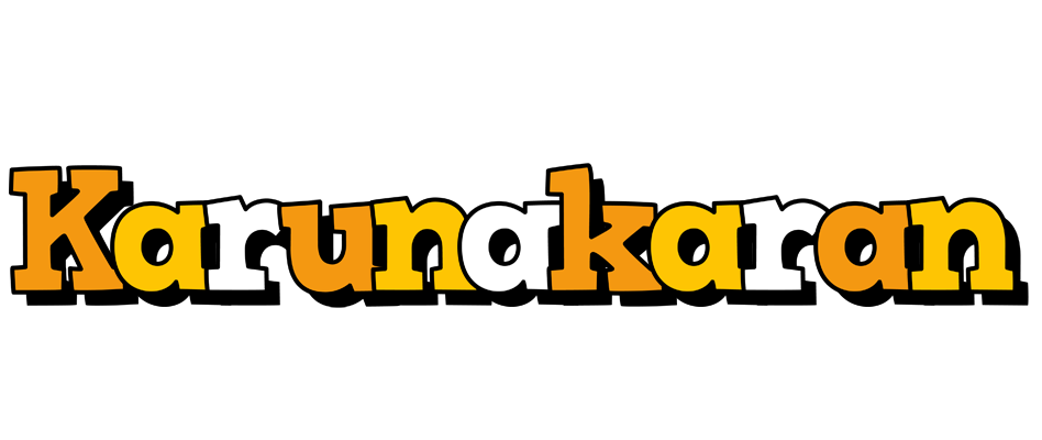 Karunakaran cartoon logo