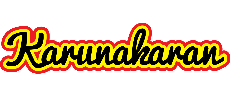 Karunakaran flaming logo