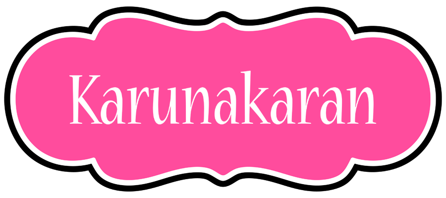 Karunakaran invitation logo