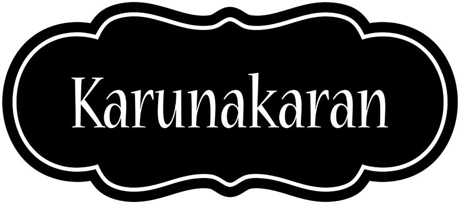 Karunakaran welcome logo