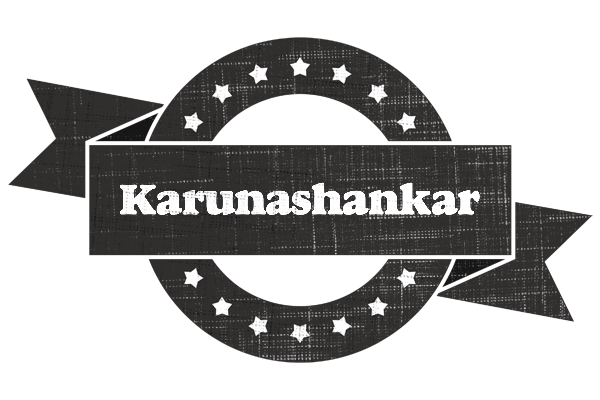 Karunashankar grunge logo