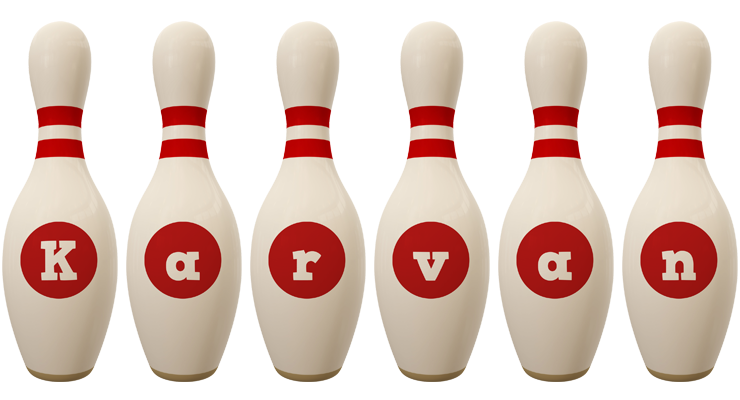 Karvan bowling-pin logo