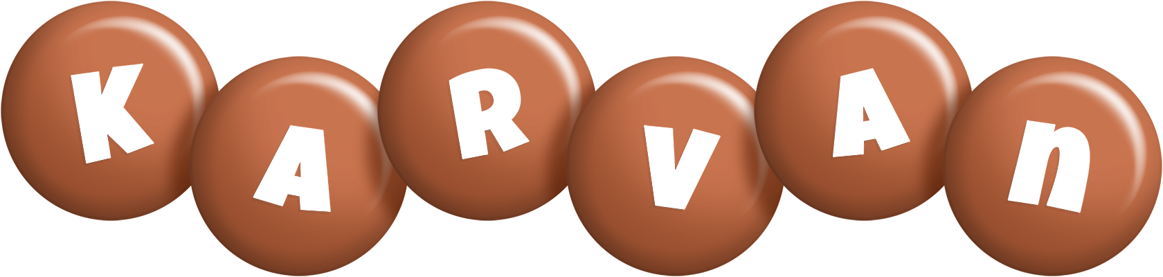 Karvan candy-brown logo